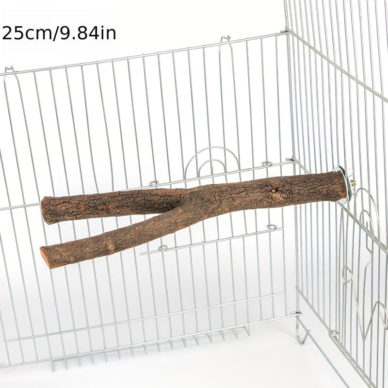 Wooden Bird Perch for Cage Comfortable Grinding Stick Fun Bird Toy