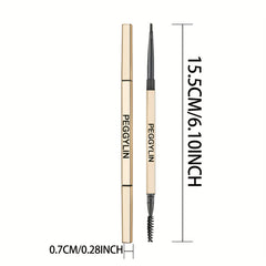 Triangle Tip Waterproof Eyebrow Pencil Golden Tube