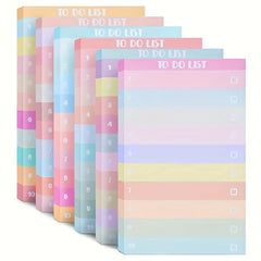 50 Multicolors Lined Sticky Notes Self Adhesive Memo Pad