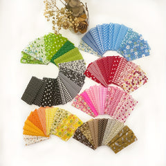 100pcs Floral Pattern Cotton Fabric Precut Patchwork Fabric Bundles