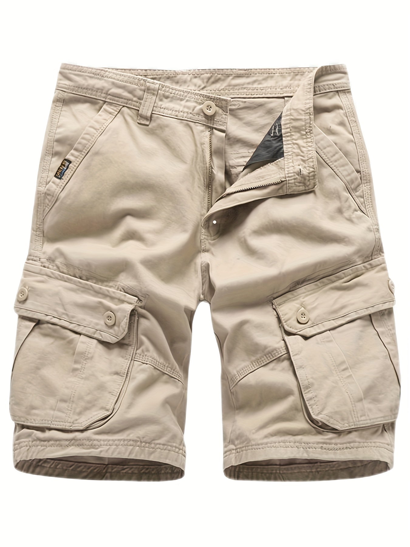 Men's Casual Cotton Cargo Shorts for Summer Outdoor