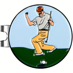 1pc Golf Ball Marker Metal Ball Mark Golf Hat Clip Golf Accessories