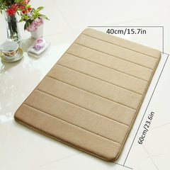 Memory Foam Bath Mat Rug 24 X 16 Inches Grey