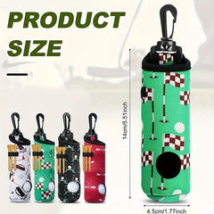 Neoprene Golf Ball Pouch Holder Carry Bag Multicolor Portable Golf Accessories