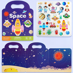 Reusable Kids Sticker Book - Fun Stickers for Boys & Girls