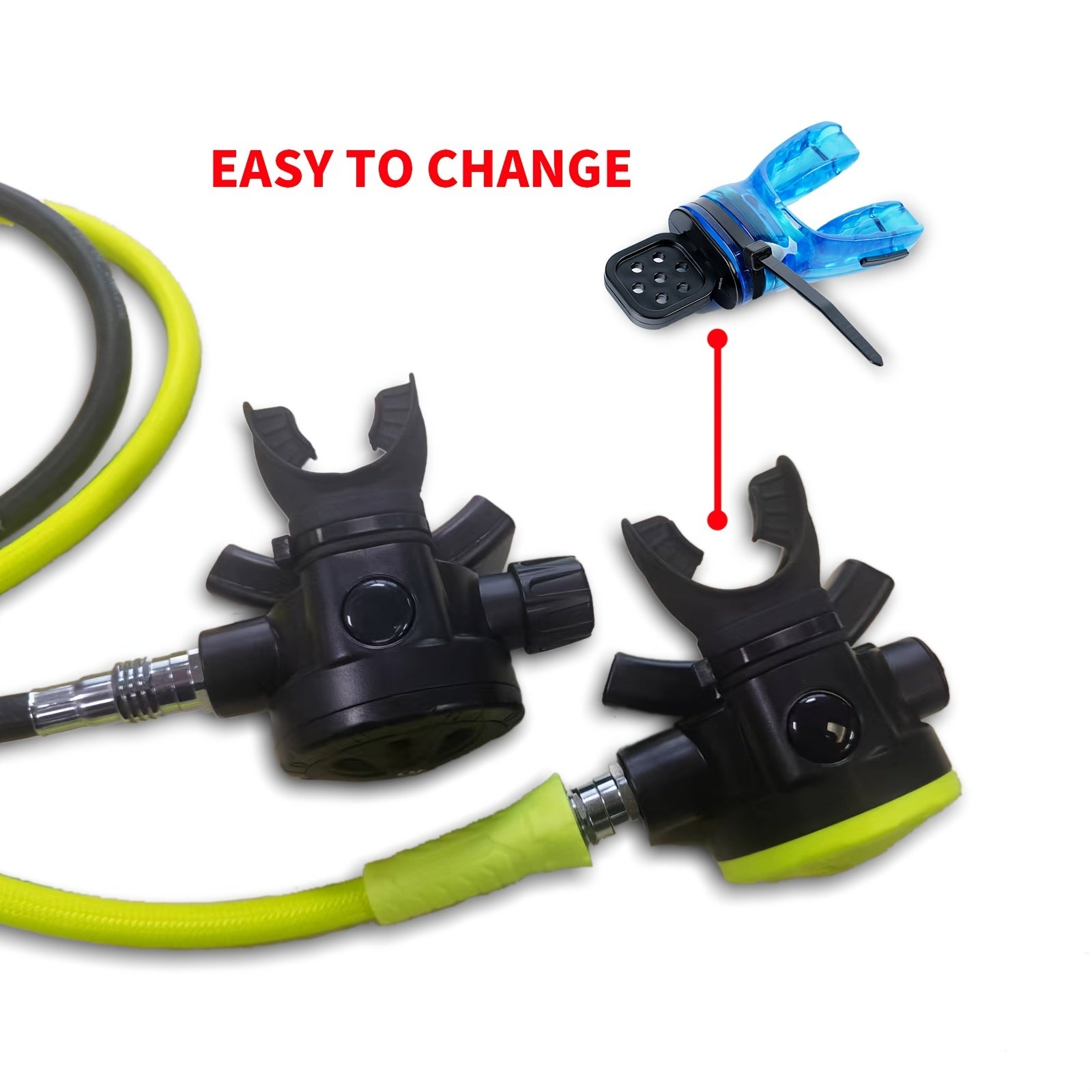 Hiturbo Silicone Diving Mouthpiece for Secure Regulator Use