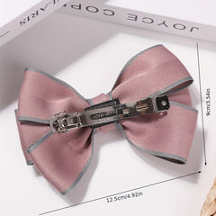 Fabric Bowknot Hair Clip Non slip French Barrette Side Clip Hair Accessories