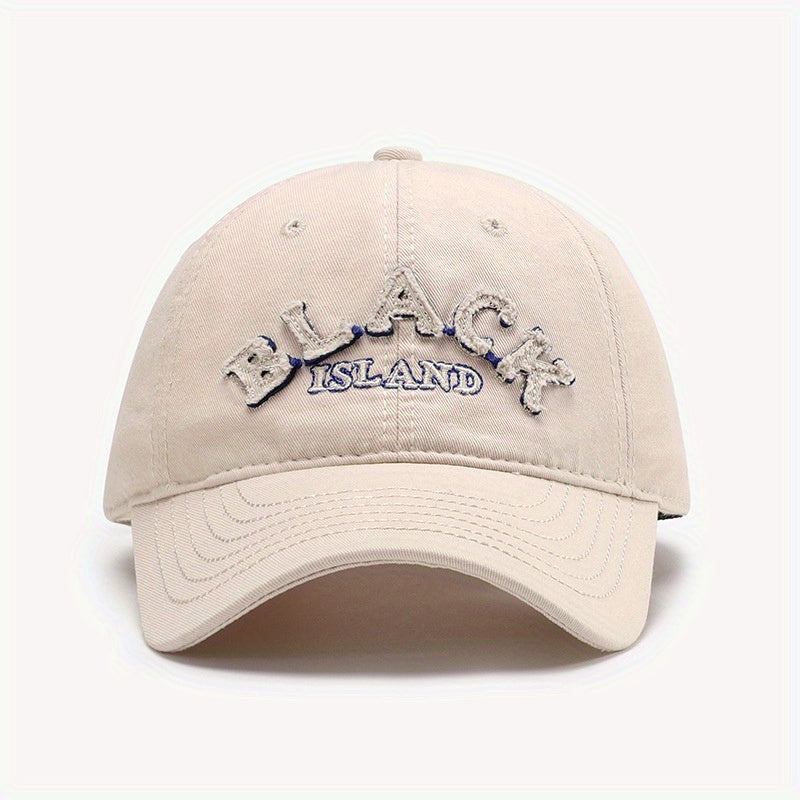 Classic Letter Patch Baseball Cap Unisex Vintage Dad Hats Lightweight Sunshade