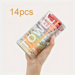 14pcs Portable Compressed Disposable Towels for Travel & Home