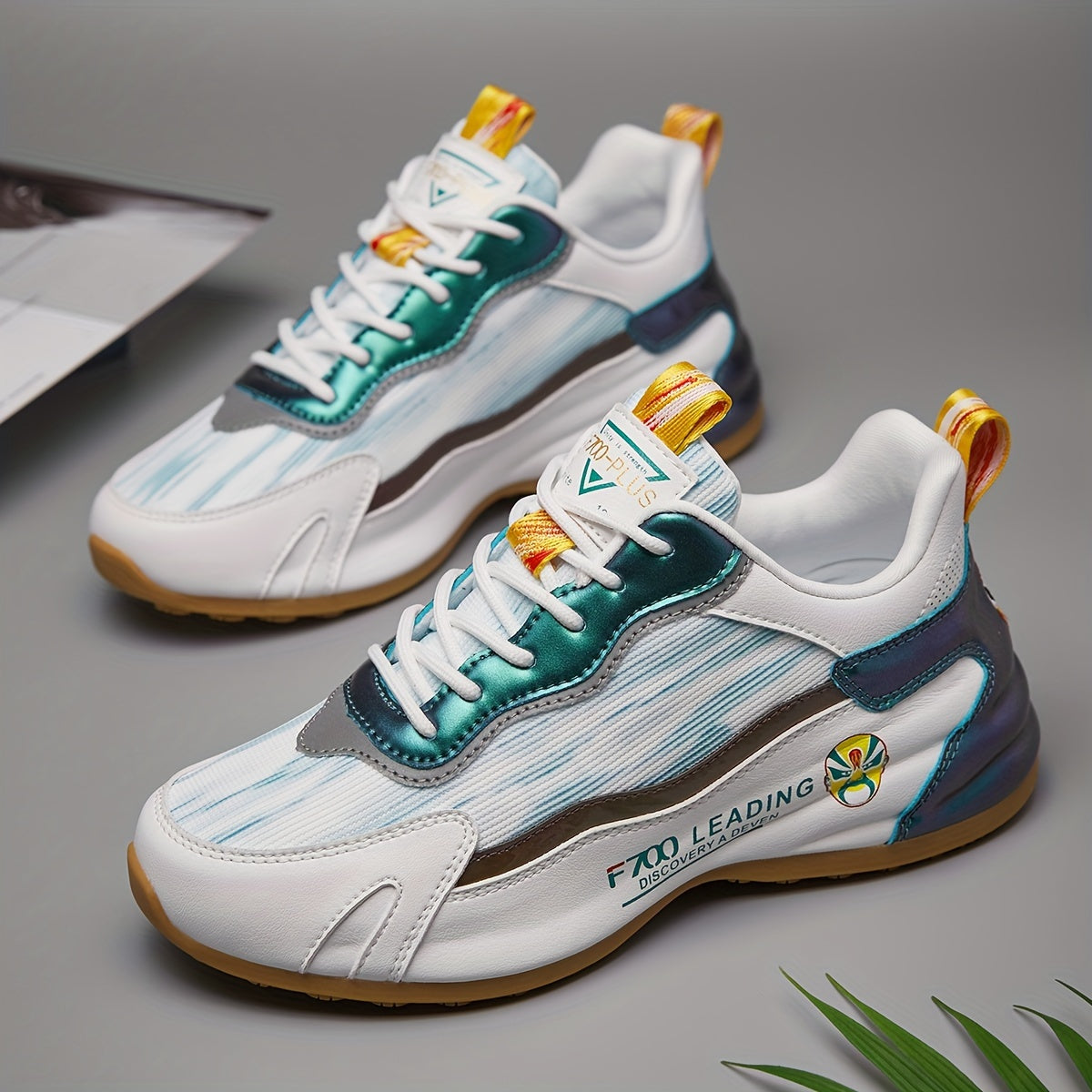 Chinese Style Reflective Stripes Running Shoes Retro Thick Sole Sneakers