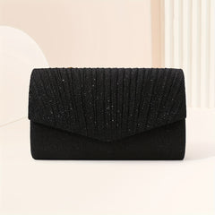 Glitter Clutch with Magnet Closure Classic Evening Bag