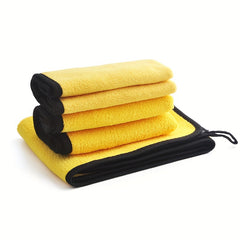 Double Layer High Density Car Wash Towel  Thickened Absorbent Fiber Coral Fleece