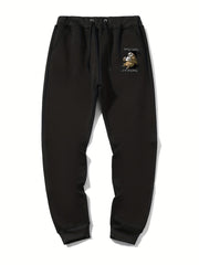 Panda Print Men's Drawstring Sweatpants