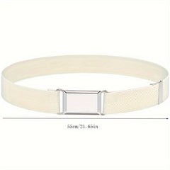 Adjustable Elastic Canvas Belts For Boys Girls Plain Belt Kids Children Daily
