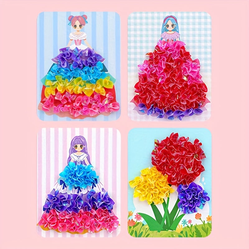 Princess Dream DIY Craft Kit with Punching Sticker Set