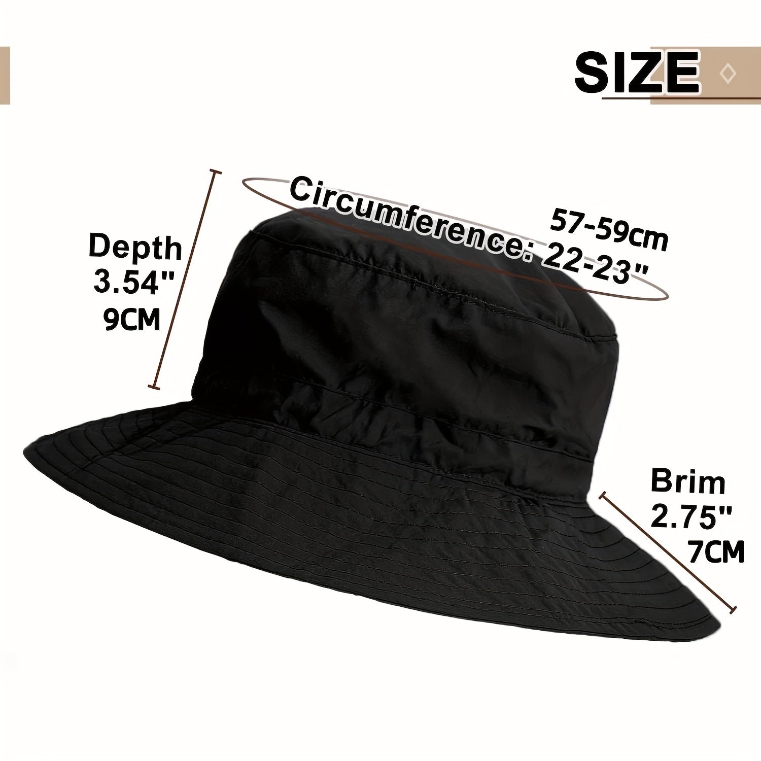 Breathable Waterproof Bucket Hat for Outdoor Sun Protection