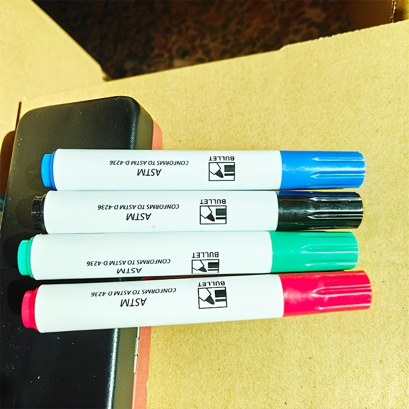 4 Pack Dry Erase Markers Instant Dry Vibrant Colors Green Red