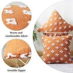 Cotton Tufted Small Stars Single Pillow Cover - Soft and Comfortable