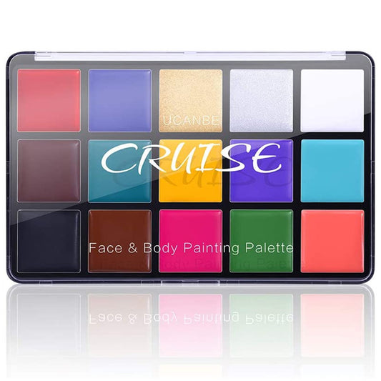 Ucanbe CRUISE Face Body Painting Palette 15 Shades