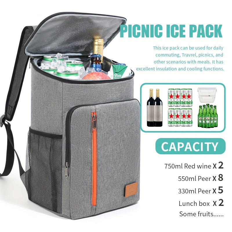 Outdoor Canvas Backpack: Large Capacity Insulated & Easy Clean