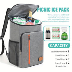 Outdoor Canvas Backpack: Large Capacity Insulated & Easy Clean