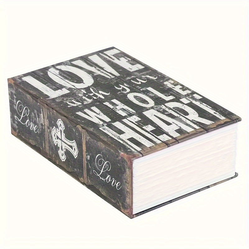 Large Book Money Box Key Lock Hidden Storage Portable Safe