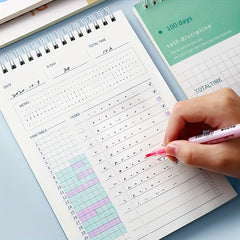 Undated Daily Planner Memo Book with Calendar Organizer