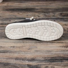 Women's Flag Print Canvas Shoes Lightweight Low Top Sneakers