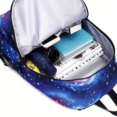 Large Capacity Backpack With USB Waterproof School Bag Travel Hiking Knapsack