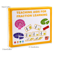 Fraction Disc Learning Toy Arithmetic Teaching Aid, Educational Puzzle
