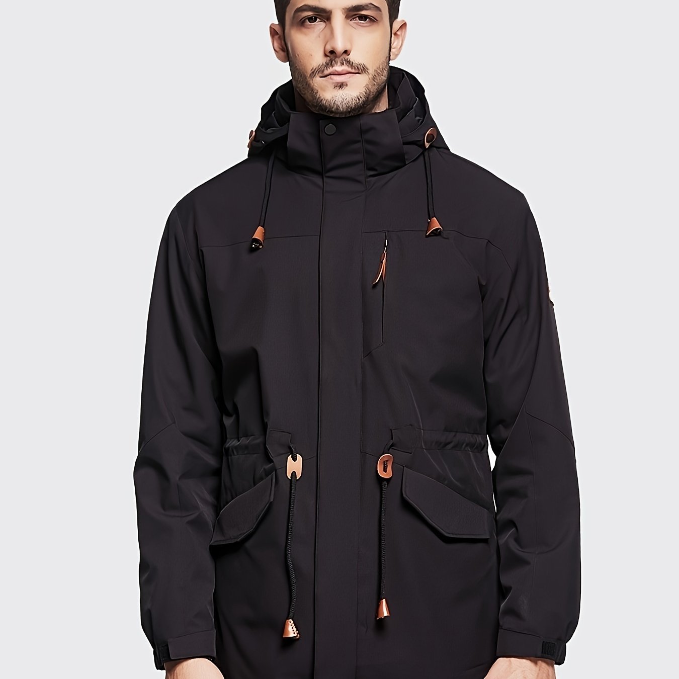 Men's Outdoor Hooded Windbreaker Jacket