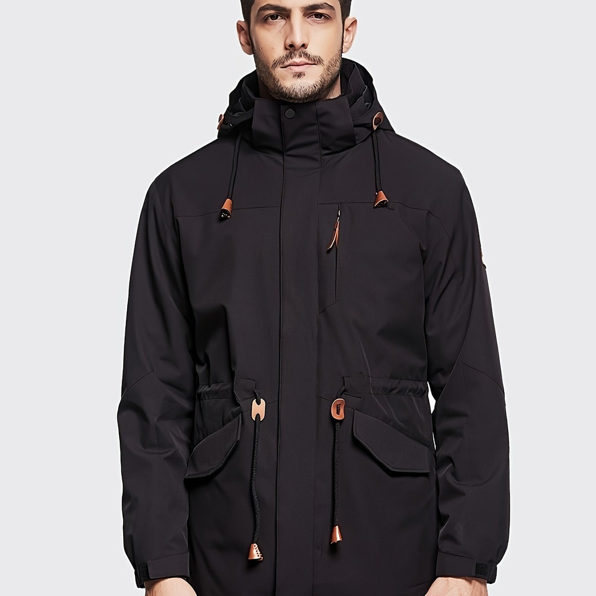 Men's Outdoor Hooded Windbreaker Jacket