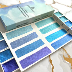 8 Colors Solid Watercolor Paint Set Nail Art Paint Pearlescent Metal Art Paint