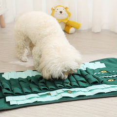 Crocodile Lion Dog Snuffle Mat Slow Feeder Toy