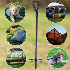 Heavy Duty Metal Auger Ground Anchor Stakes for Tents
