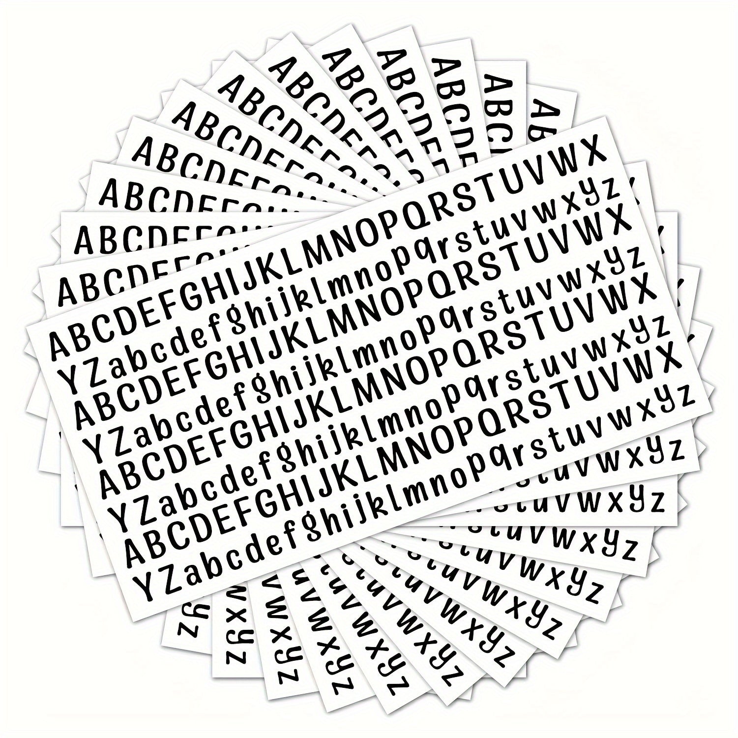 208pcs Mini Waterproof Letter Stickers DIY Decoration