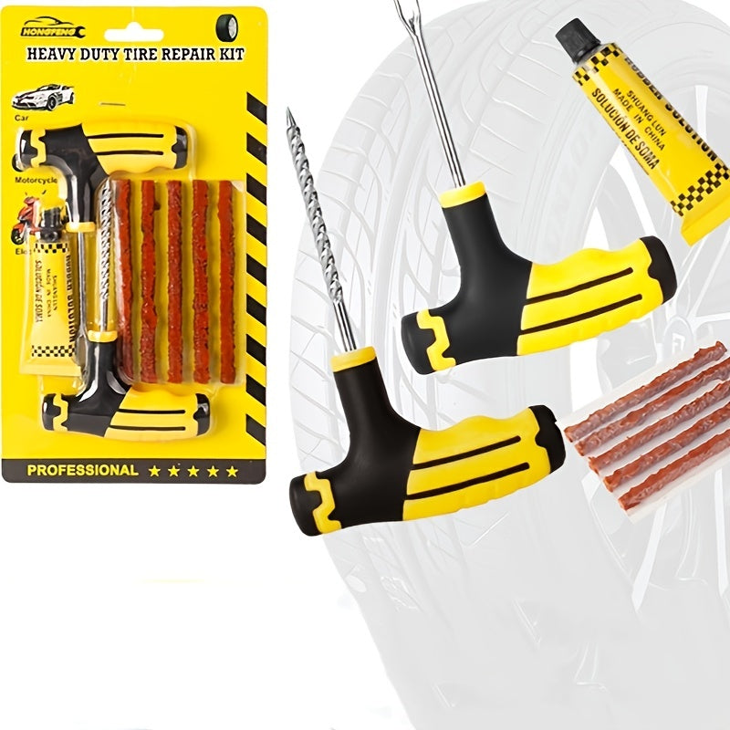 Car Tire Repair Tool Set Strip Glue Quick Tire Repair