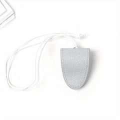 PU Leather Hanging Glasses Holder Clip Litchi Embossed Sun Glasses Storage