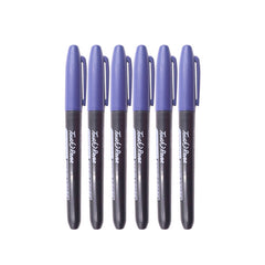 6Pcs Permanent Art Marker Pen Fine Point Waterproof Thin Nib Red 1.5mm