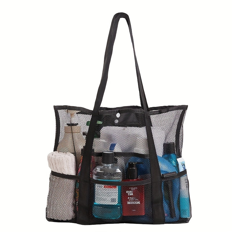 Outdoor Beach Net Bag Large Capacity Toiletry Storage Bag