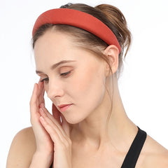 Solid Wide Hairband Fabric Headband Party Prom Hair Accessories