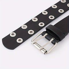 Punk Rivet PU Belts Hip Hop Dress Skirt Jeans Belts Gothic Hollow Belts