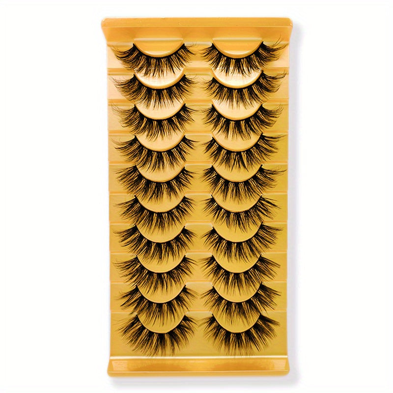 3D Faux Mink Lashes Natural Dramatic Volume Eyelash Extension Fluffy Cat Eye