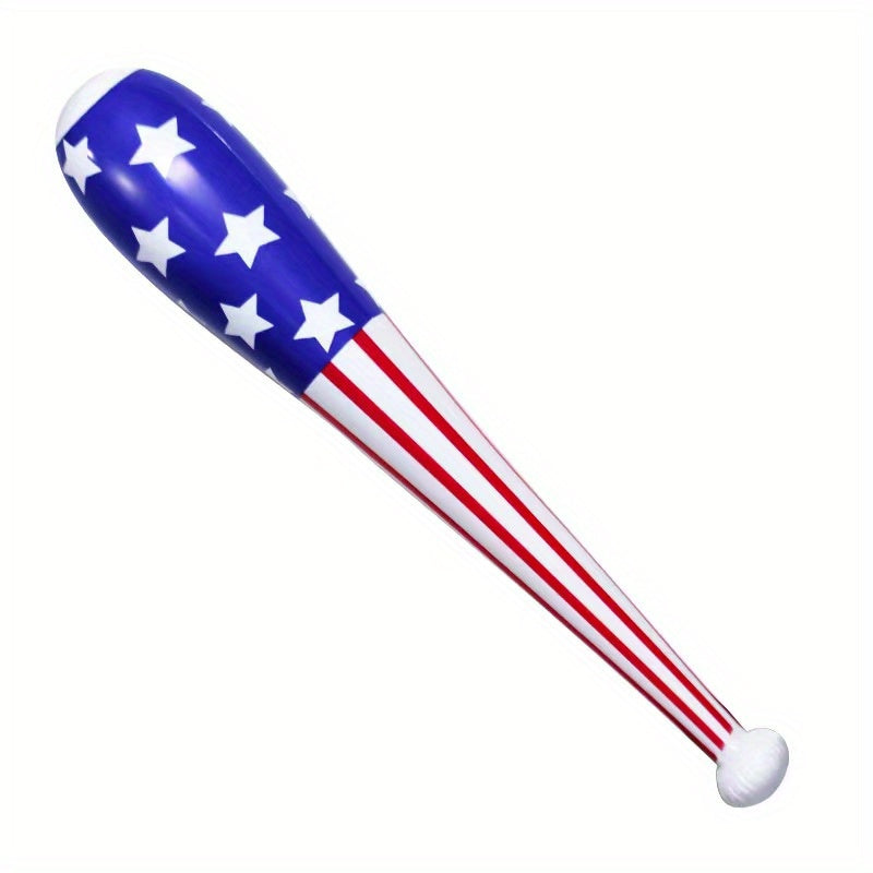 Inflatable Baseball Bat with American Flag, 33-46 Inch, Patriotic Fun
