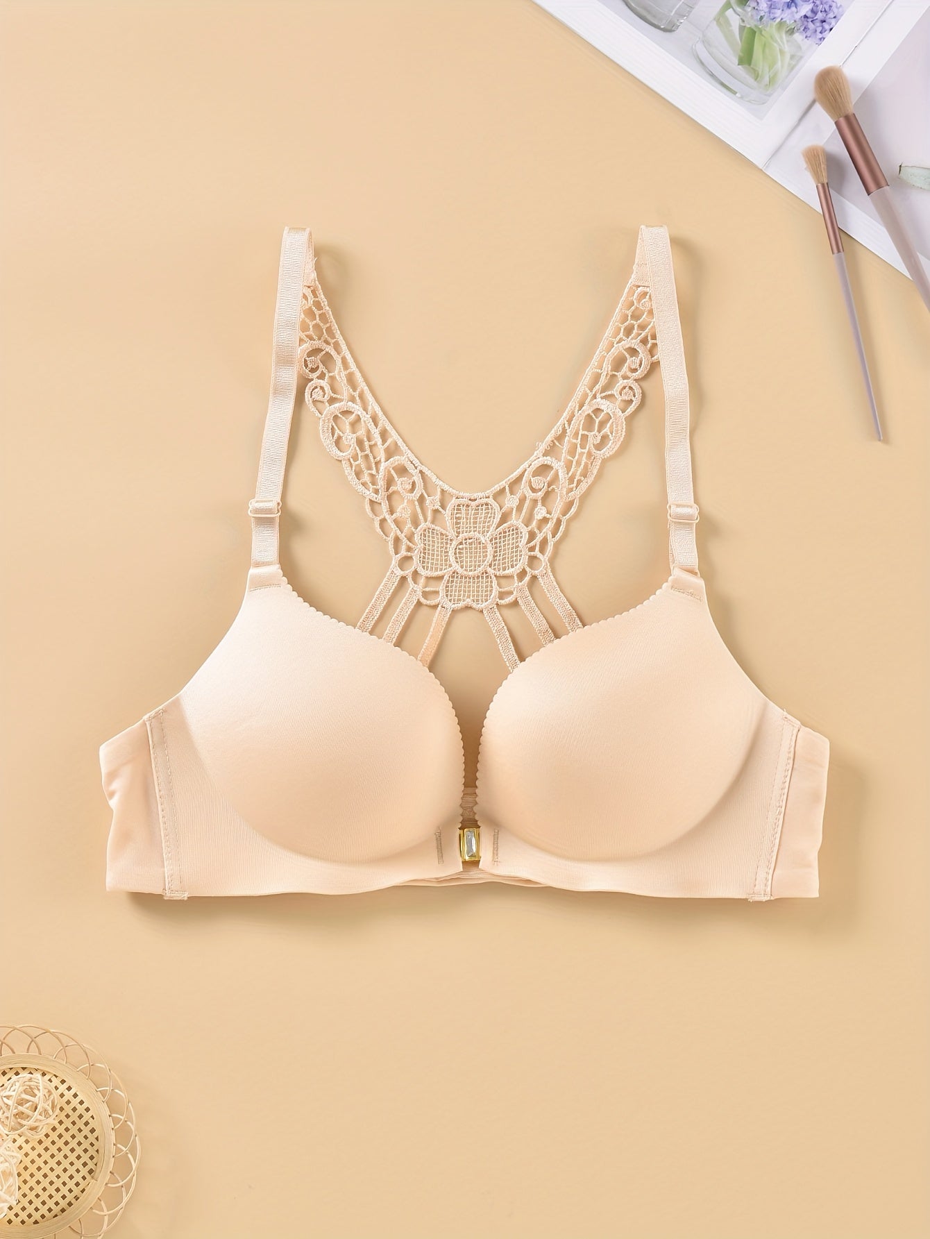 Lace T Shirt Bra Push Up Comfy Breathable Women Lingerie