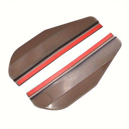 2pcs Car Rearview Mirror Rain Eyebrows Universal PVC Rain Shield Sunshade