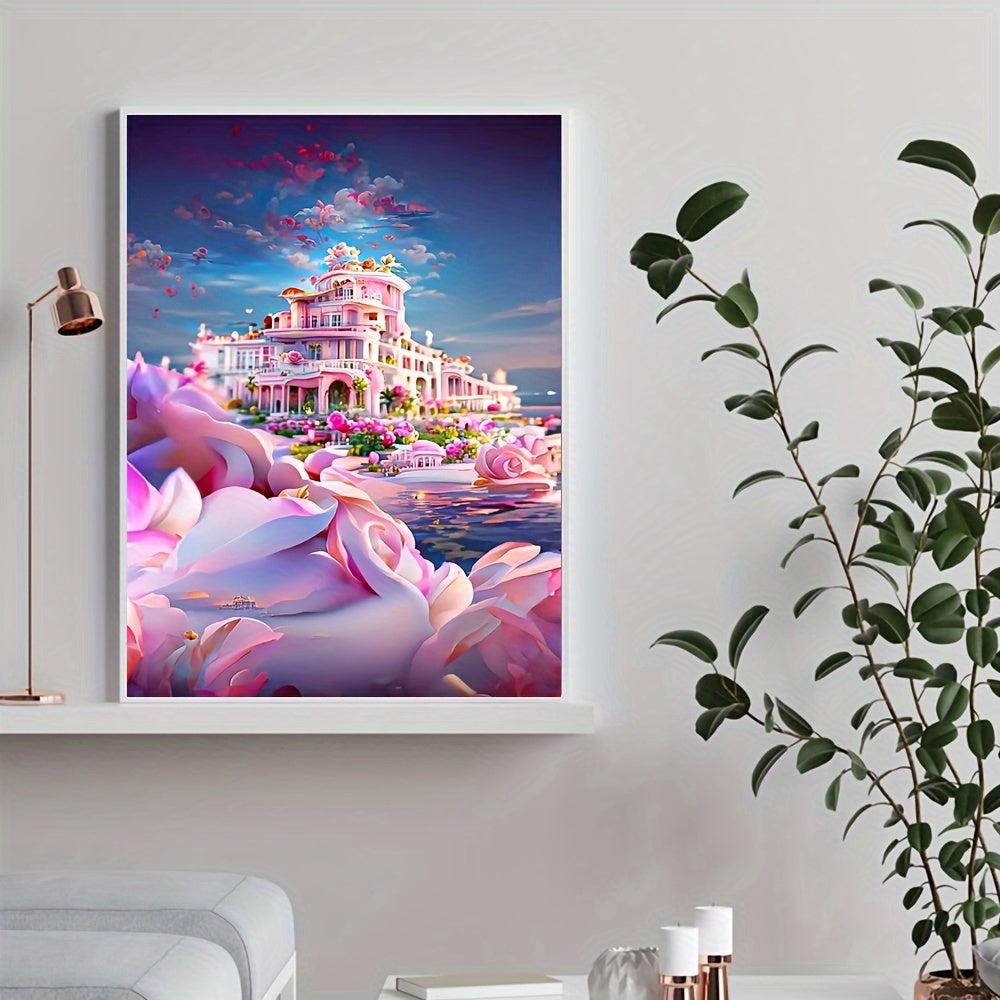 Mysterious Wonderland Castle Canvas Painting Poster