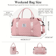 Large Capacity Duffle Bag for Travel & Sports, Portable Gym Storage Bag