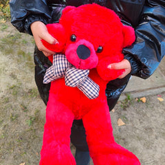Large Red Plush Teddy Bear Stuffed Animal