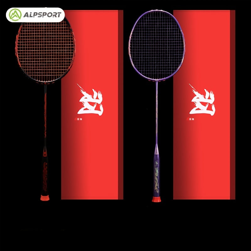 ALP Full Carbon Offensive 8U 62G 30LBS Badminton Racket